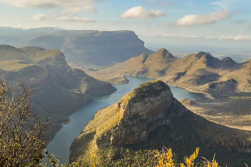 Vue panoramique sur le canyon de la rivière Blyde