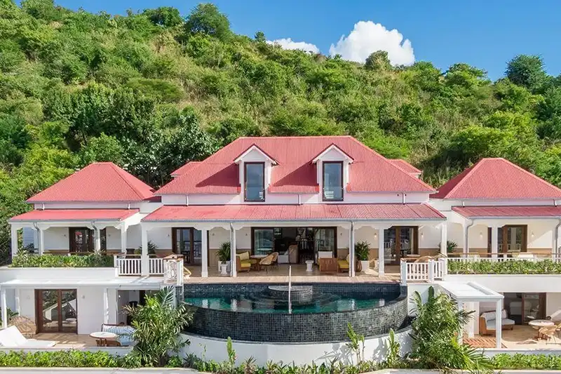 Villa Diane à Saint-Barthélemy avec piscine privée et architecture créole