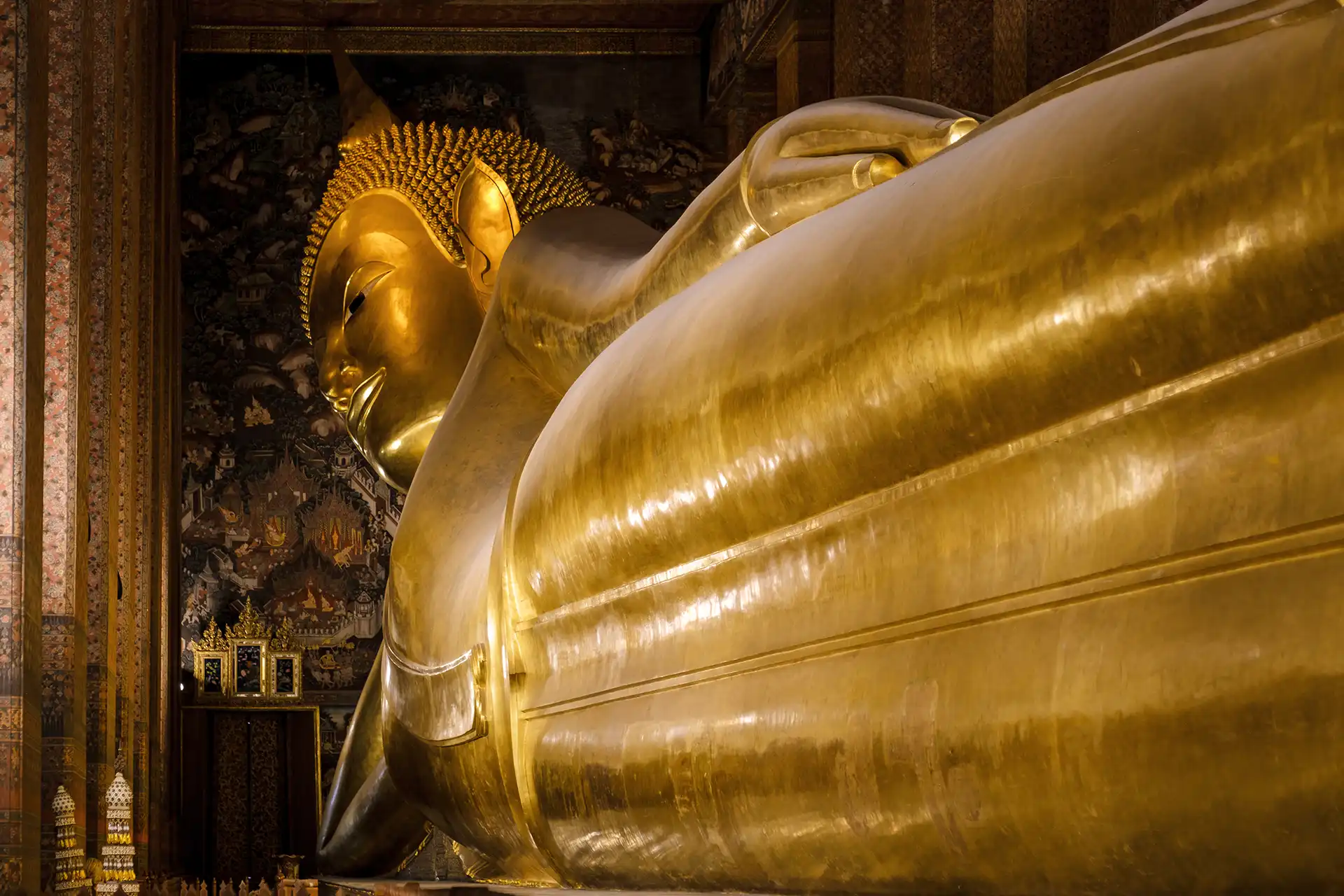 Bouddha couché du temple Wat Pho à Bangkok – Thaïlande