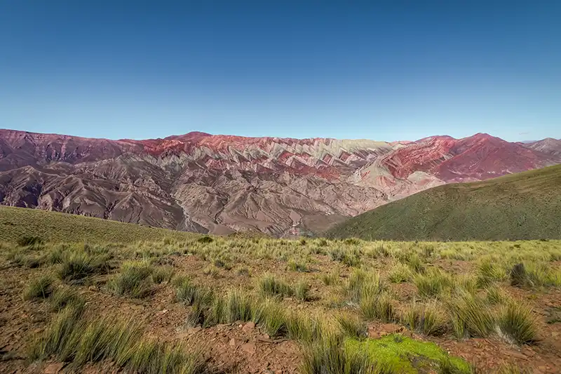 Paysage coloré de la Quebrada de Humahuaca en Argentine