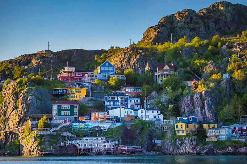 Maisons colorées de St John’s à Terre-Neuve