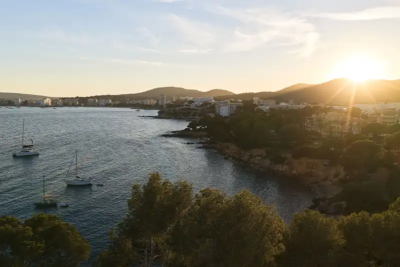 Vue sur la Méditerranée depuis le Mandarin Oriental Punta Negra Mallorca
