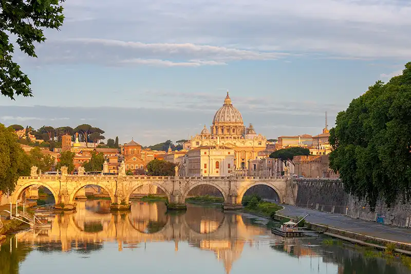 Vue de Rome lors de l’arrivée à Civitavecchia avec Explora Journeys