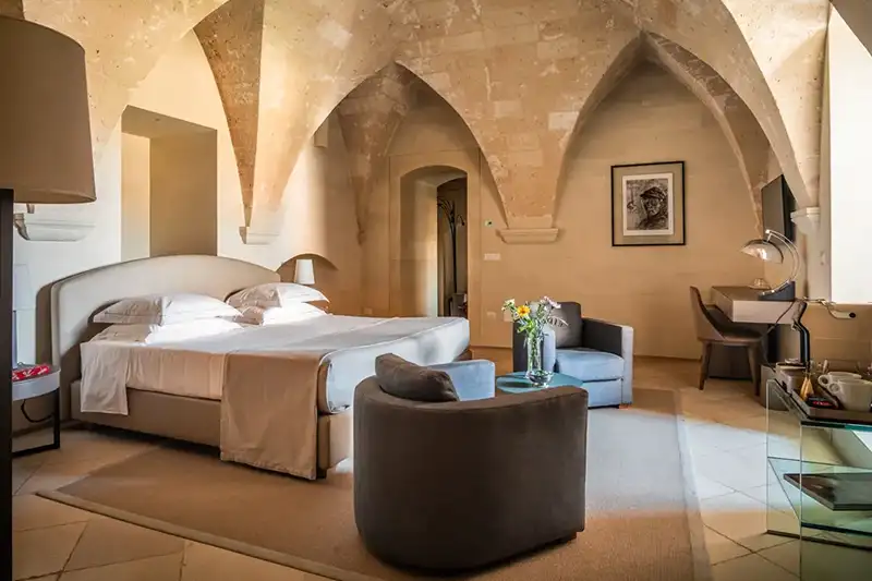 Chambre voûtée de La Fiermontina à Lecce dans les Pouilles