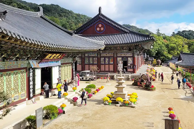 Temple Haeinsa dans le parc national de Gaya en Corée du Sud